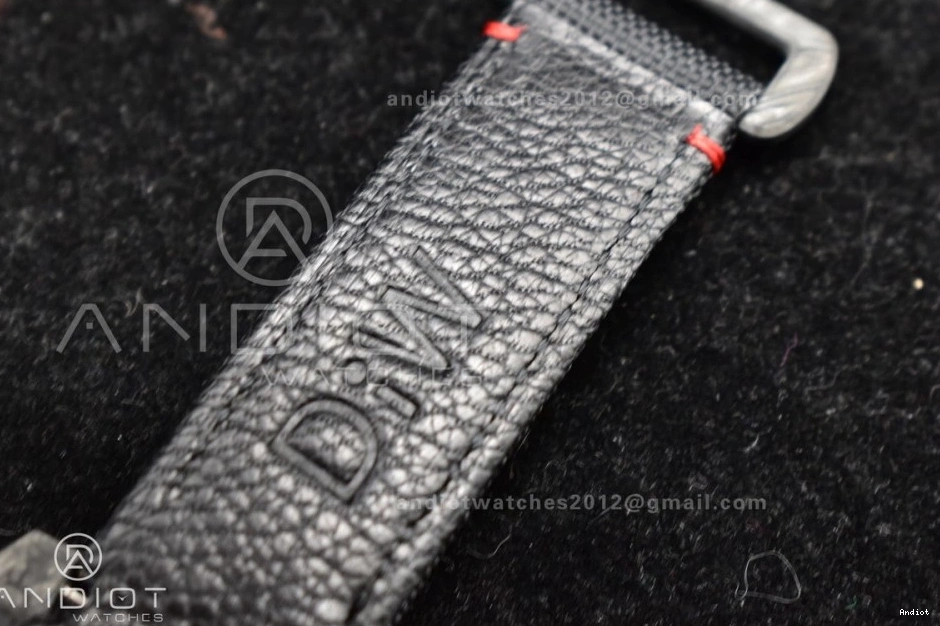 Dial DIW Carbon VSF Best Black 474 Edition VS Black Submariner Strap 1:1 Nylon Red on SunProtective 0812